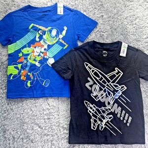 Disney Toddler Boys T Shirt Lot 3T Toy Story Buzz Woody + Zoom Space Tee